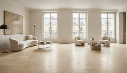 Carrelage effet travertin : Le guide complet pour sublimer votre intérieur en 2026