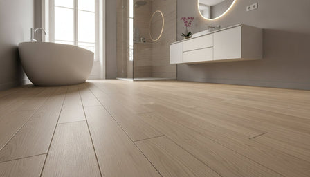 Carrelage imitation parquet salle de bain : prix, formats et pose en 2026
