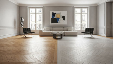 Carrelage imitation parquet vs vrai parquet : guide comparatif