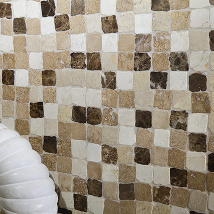 Mosaïque de marbre en situation