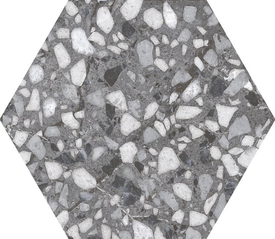DURSTONE Terazzo Grey 23x27 cm — carrelage effet terrazzo