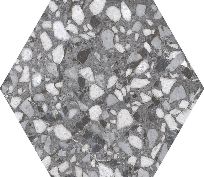 DURSTONE Terazzo Grey 23x27 cm — carrelage effet terrazzo