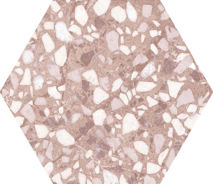 DURSTONE Terazzo Rosa 23x27 cm — carrelage effet terrazzo