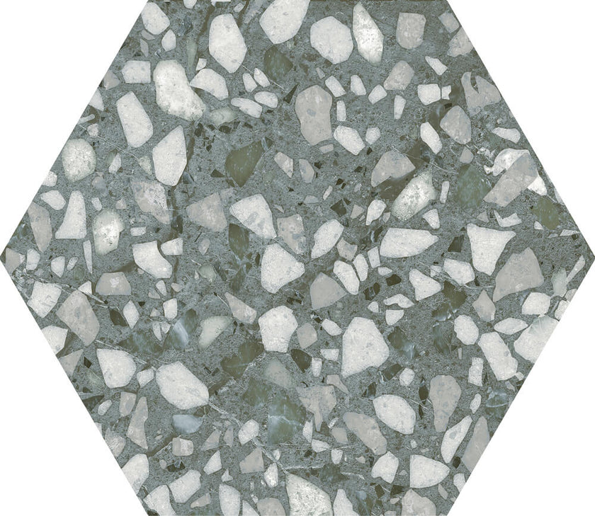 DURSTONE Terazzo Sage 23x27 cm — carrelage effet terrazzo