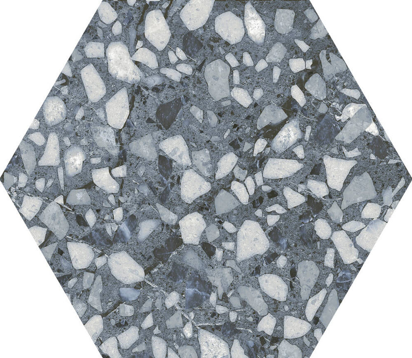 DURSTONE Terazzo Blue 23x27 cm — carrelage effet terrazzo