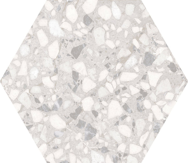 DURSTONE Terazzo Talc 23x27 cm — carrelage effet terrazzo