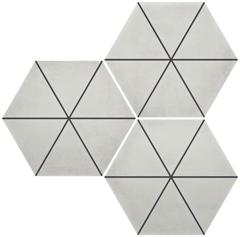DURSTONE Cementine Capri Talc 23x27 cm — carrelage effet carreau de ciment