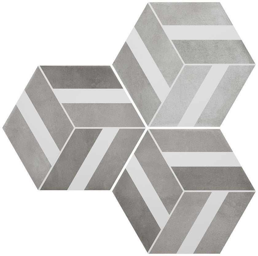 DURSTONE Cementine Bari Grey 23x27 cm — carrelage effet carreau de ciment