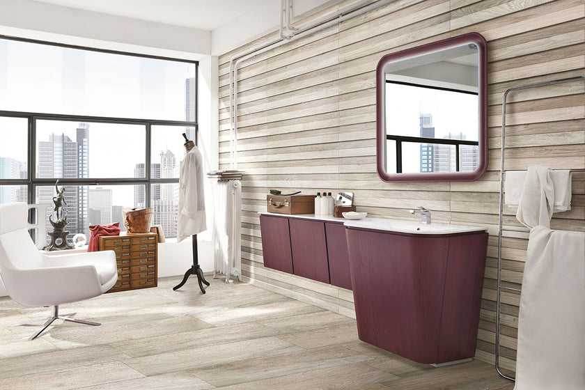 Serenissima Àcanto Bianco en situation — carrelage effet bois