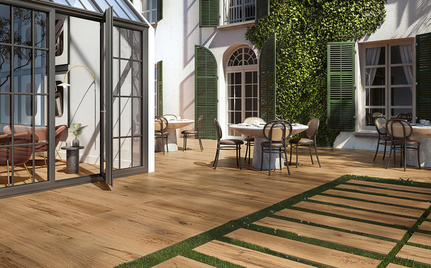 Serenissima I Roveri en situation — carrelage effet bois