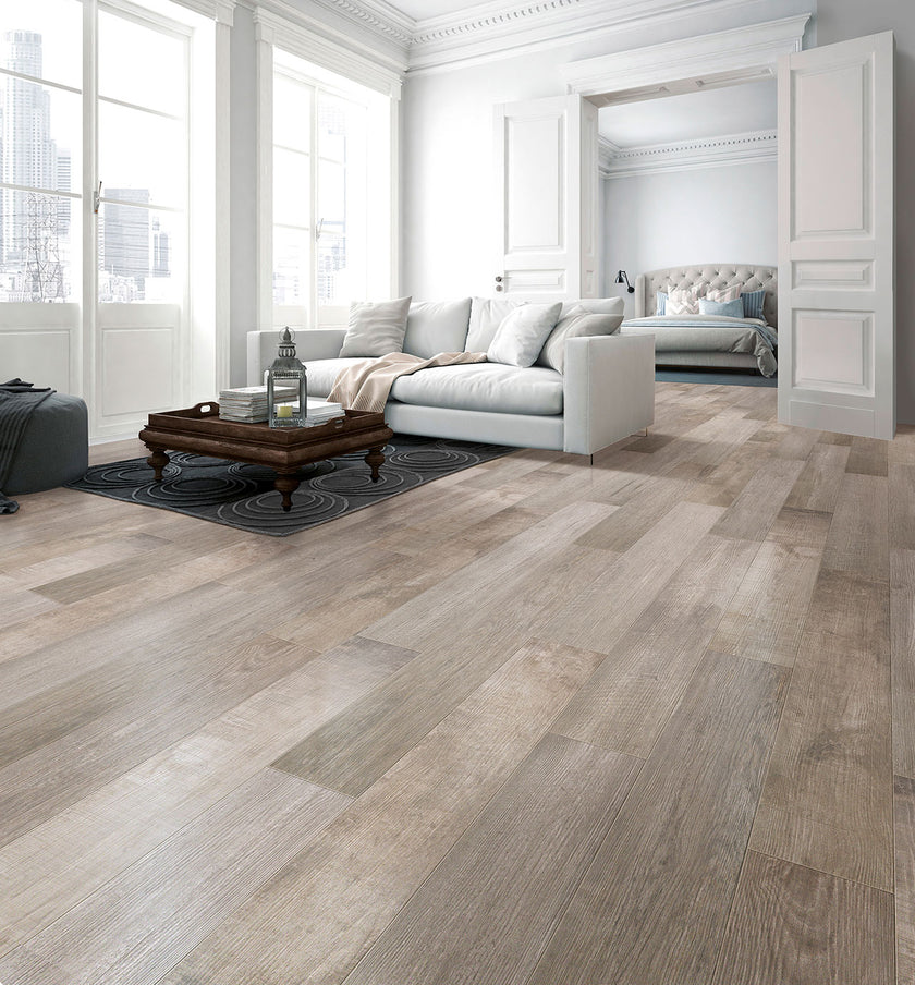 Serenissima Norway Natural Feeling en situation — carrelage effet bois