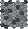 BOXER Esa Glass Flor Gris 30,2x30 cm