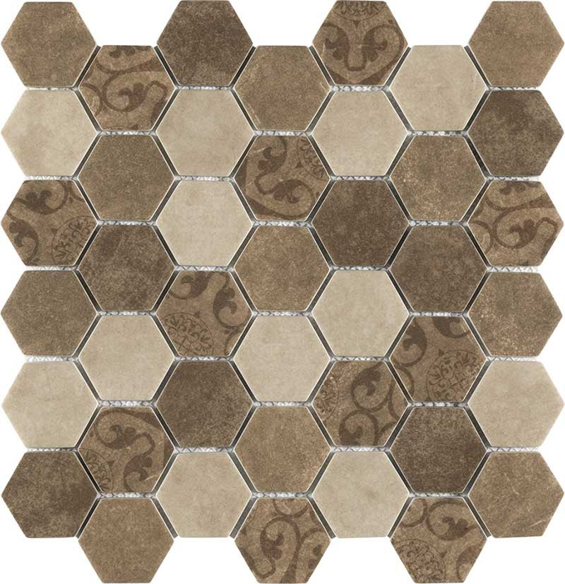 BOXER Esa Glass Flor Beige 30,2x30 cm