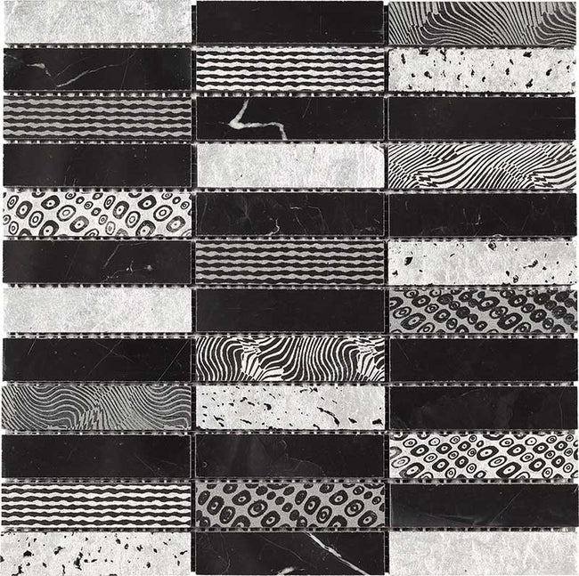 BOXER Patchwork Black 30x30 cm