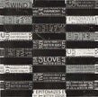 BOXER Words Black 30x30 cm