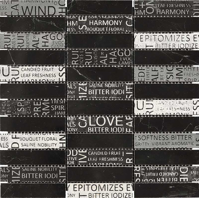 BOXER Words Black 30x30 cm