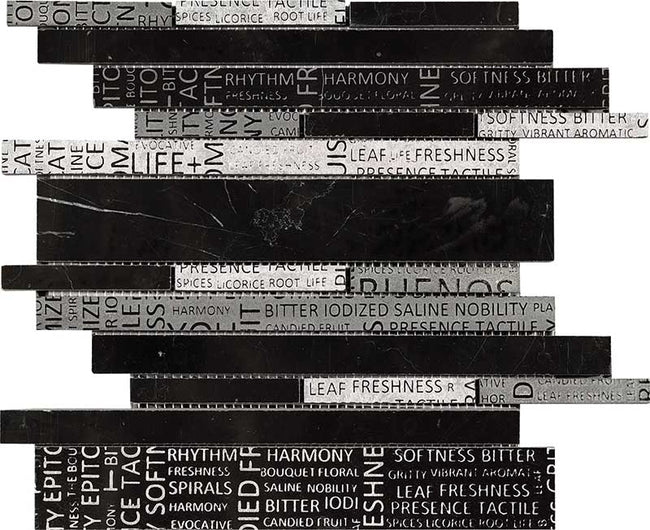 BOXER Multi Words Black 30x30 cm