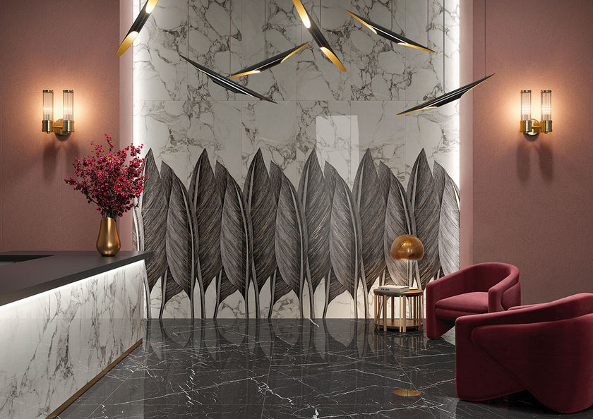 Serenissima Showall en situation — carrelage décor mural
