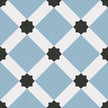 Carrelage effet carreaux de ciment Vives 1900 Palau Celeste 20x20 cm