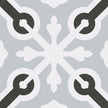 Carrelage effet carreaux de ciment Vives 1900 Llagostera Gris 20x20 cm
