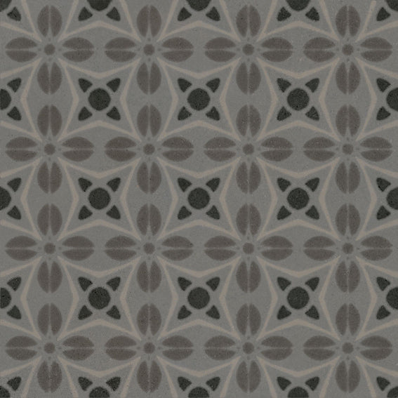 Carrelage effet carreaux de ciment Vives 1900 Tassel Grafito 20x20 cm – vue 2