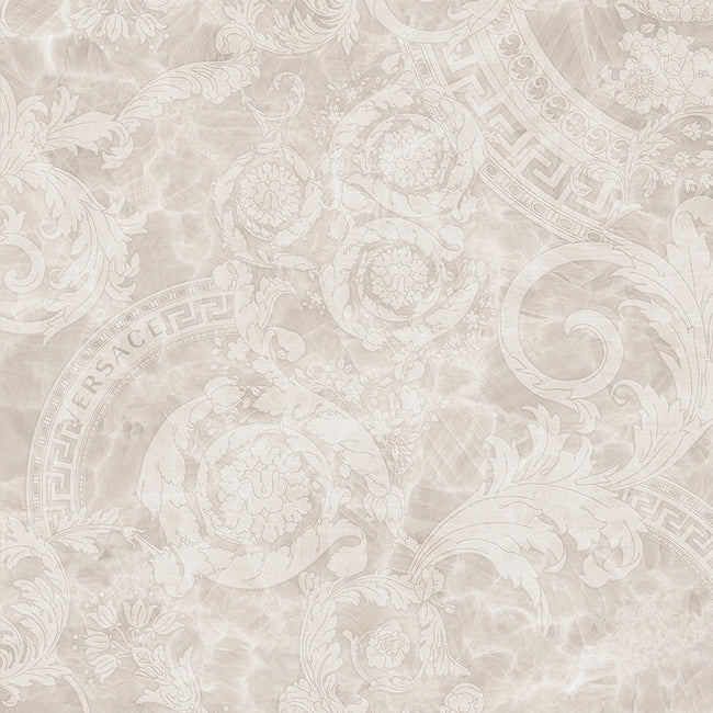 Carrelage Versace Meteorite Megabarocco Bianco 60x60 cm