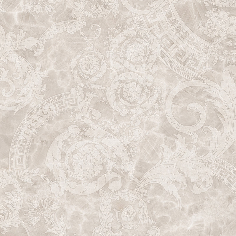 Carrelage Versace Meteorite Megabarocco Bianco 60x60 cm