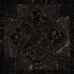 Carrelage Versace Emote Intarsio Nero Amasanta 78x78 cm