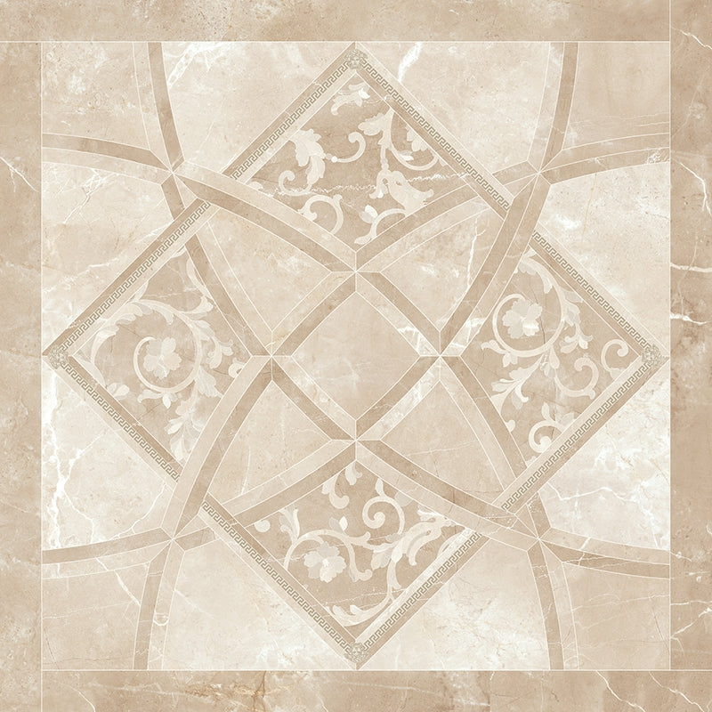 Carrelage Versace Emote Intarsio Crema Marfil 78x78 cm