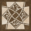 Carrelage Versace Emote Intarsio Crema / Marrone 78x78 cm