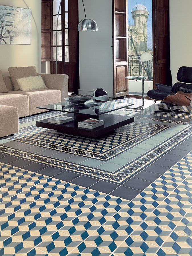 Carrelage effet carreaux de ciment Vives 1900 20x20 cm – vue 2