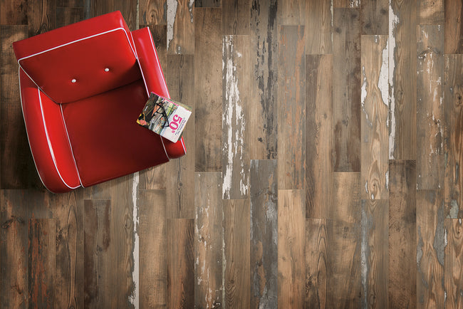 ISLA TILES PAINTED WOOD BROWN 20x120 MAT