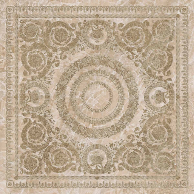 Carrelage Versace Gemstone Foulard Cristallo Miele 120x120 cm
