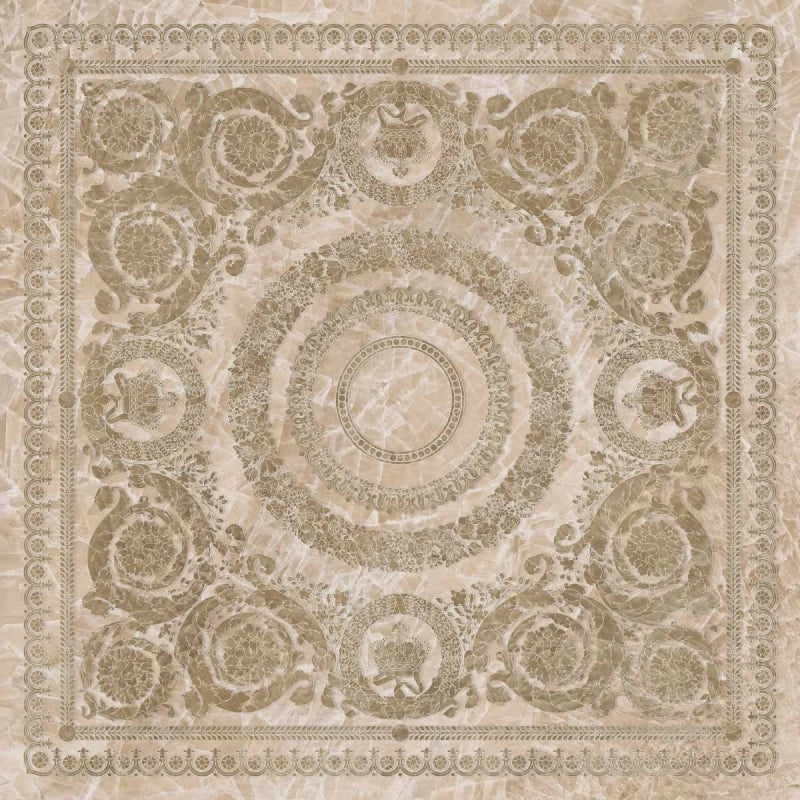 Carrelage Versace Gemstone Foulard Cristallo Miele 120x120 cm