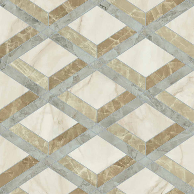 Carrelage Versace Tarsia Lozenge Avorio 60x120 cm