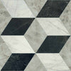 Carrelage Versace Tarsia Cubical Nero 60x120 cm