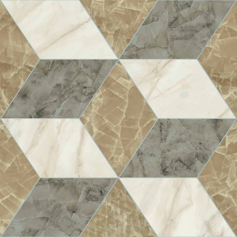 Carrelage Versace Tarsia Cubical Avorio 60x120 cm