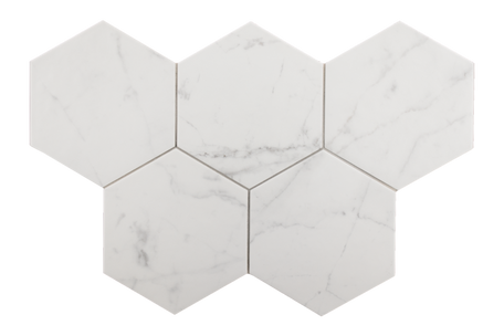 Carrelage Carrara 17,5 x 20 cm Hexagon Carrara Matt