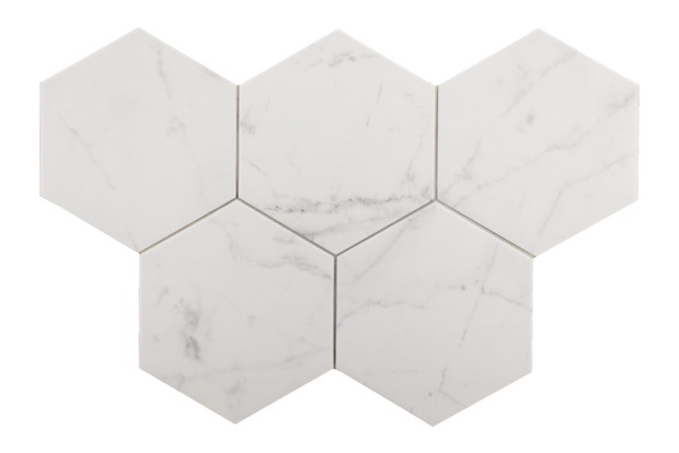 Carrelage Carrara 17,5 x 20 cm Hexagon Carrara Matt