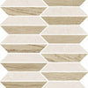 Carrelage Versace V Stone Mosaïque Lozenge White 60x60 cm