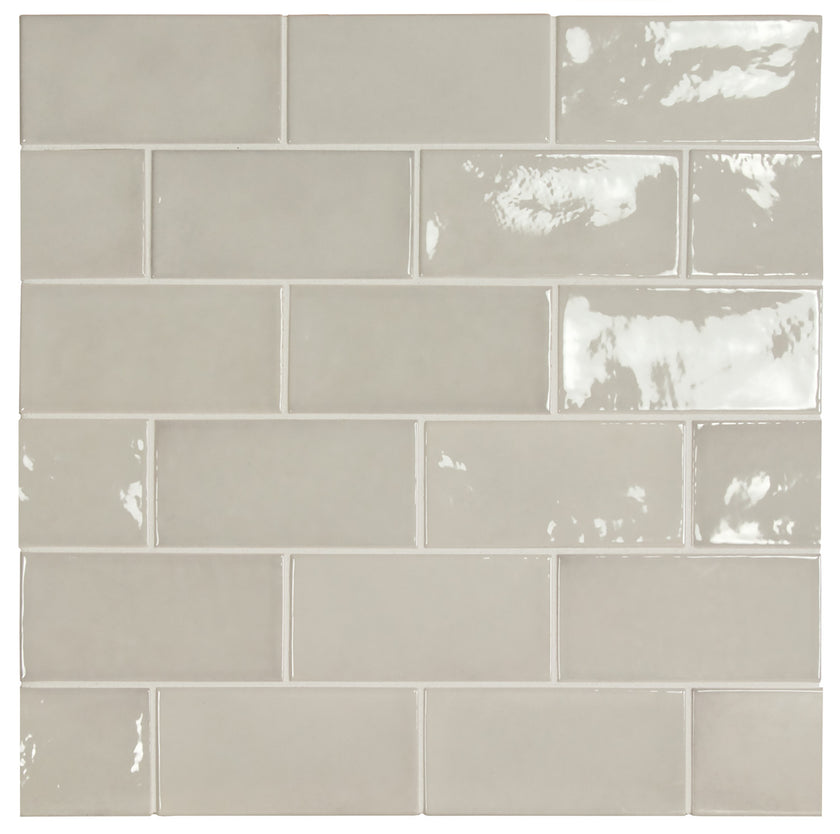 Carrelage Village 6,5 x 13,2 cm Silver Mist