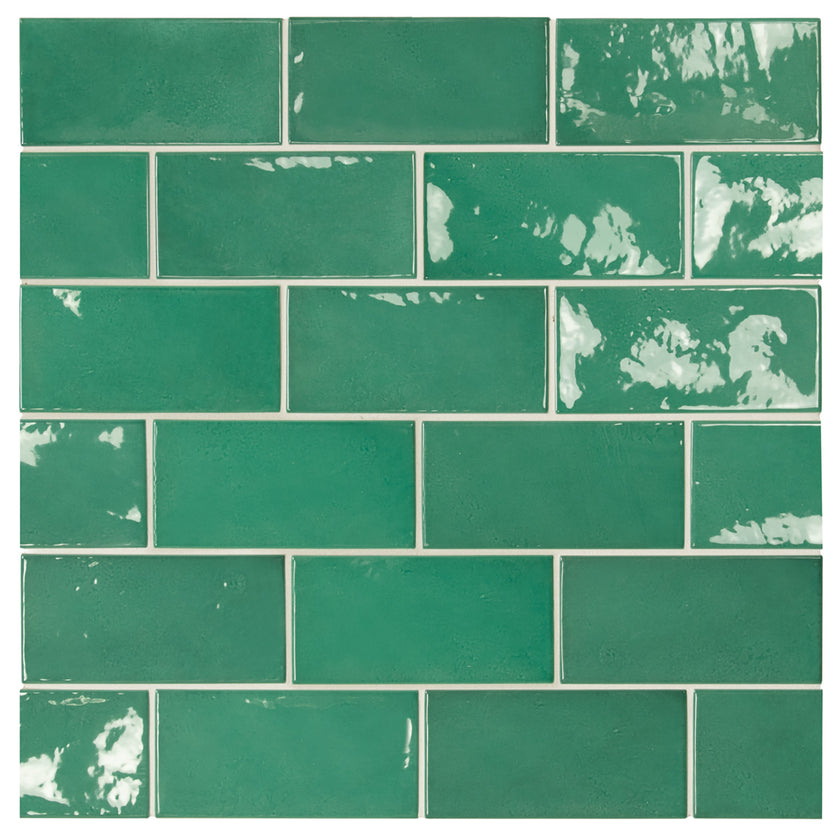 Carrelage Village 6,5 x 13,2 cm Esmerald Green
