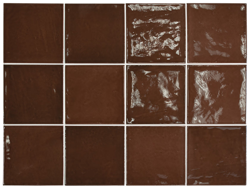 Carrelage Village 13,2 x 13,2 cm Walnut Brown