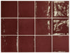 Carrelage Village 13,2 x 13,2 cm Aubergine