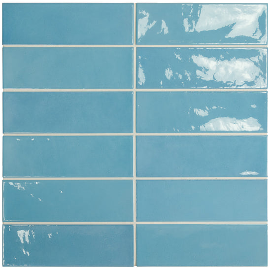 Carrelage Village 6,5 x 20 cm Azure Blue