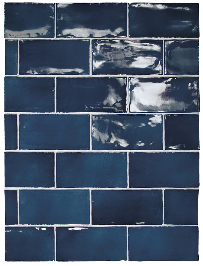 Carrelage Manacor 7,5 x 15 cm Ocean Blue