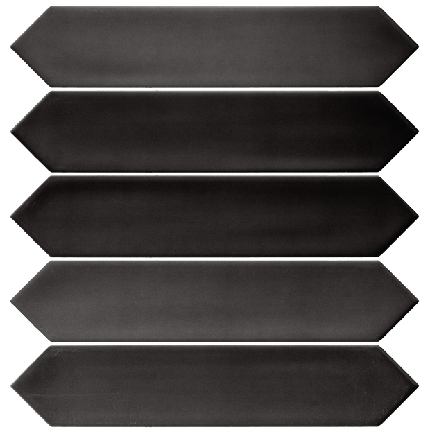 Carrelage L'Anse 5 x 25 cm Black