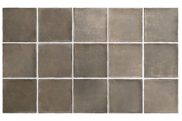Carrelage Argile 10 x 10 cm Cacao