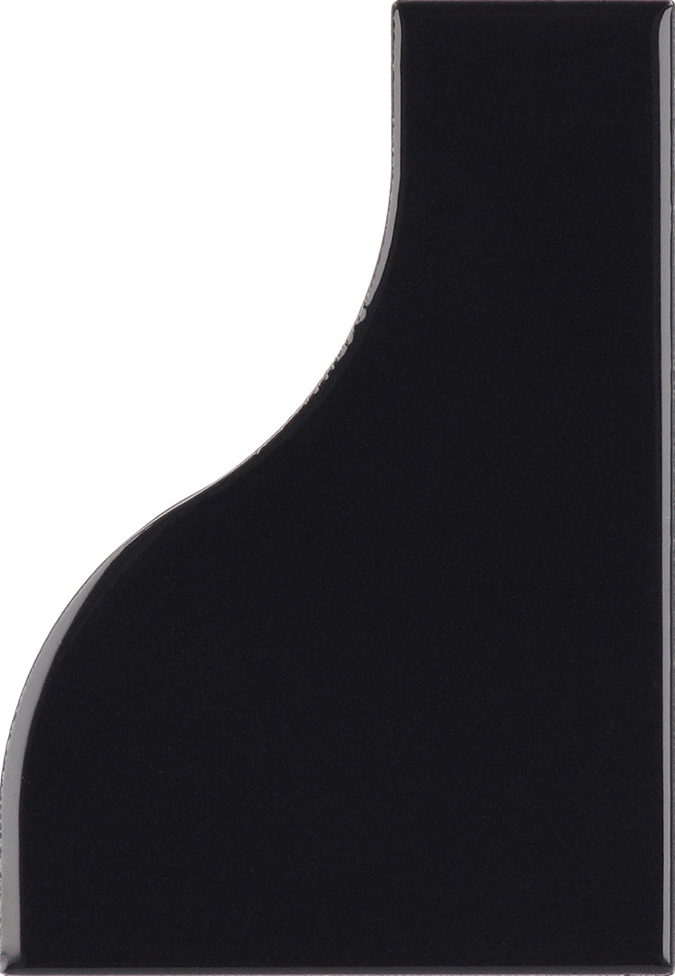 Carrelage Curve 8,3 x 12 cm Black