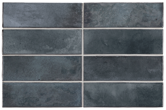 Carrelage Hanoi 5,1 x 16,1 cm Blue Night